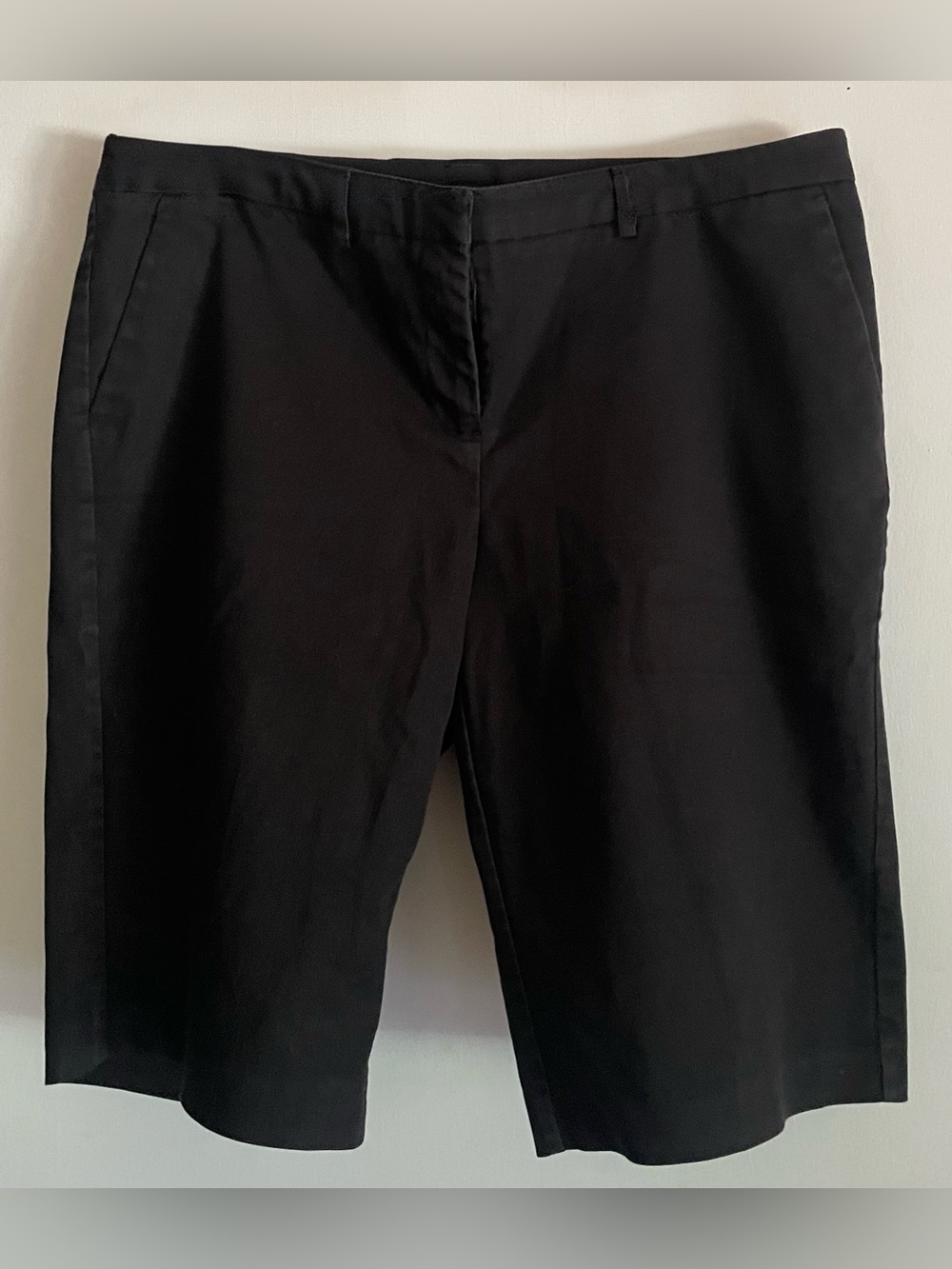 New York & Company Black Tailored Bermuda Shorts